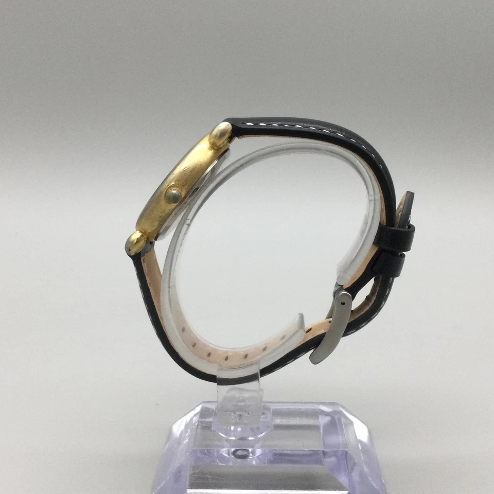 Reloj Gitano Vintage Fase Lunar Mujer 32mm Tono Dorado Correa Cuero Batería Nueva Foto 3 de 4