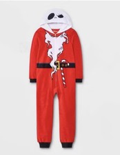 Disney The Nightmare Before Christmas Jack Skellington Pajamas Union Suit S 6-7