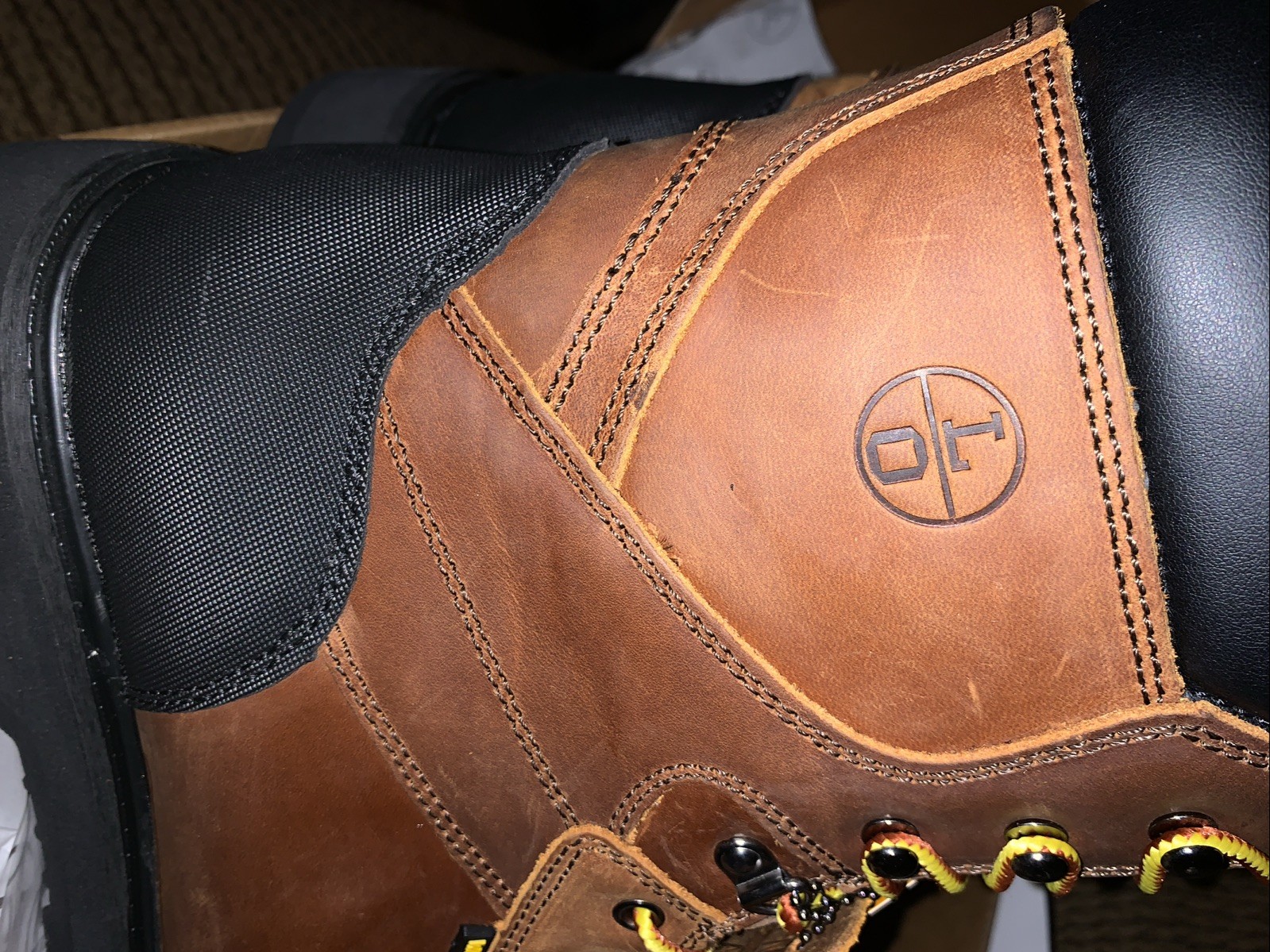 Lincoln Outfitters Men's Premium Waterproof Steel-Toe Work Boots Brown Men’s 13W image 10