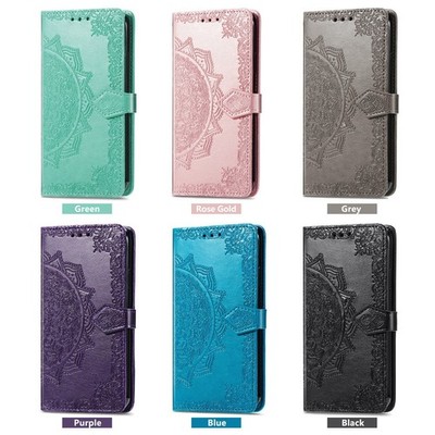 Mandala Leather Wallet Phone Case For Honor 600 400 200 90 100 X8 X70 Magic 7 8