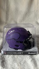 Cris Carter Signed Vikings Rave Mini Speed Helmet Auto Schwartz COA 