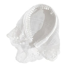 Comfortable Breathable Fabric Lace Bandana Headscarf for Women French Integrated