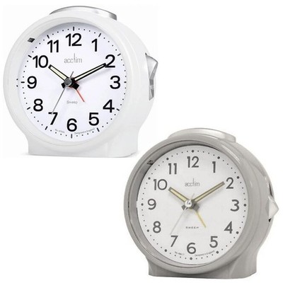 Acctim Elsie analoger Wecker neu nicht tickend Sweep Quarz Leuchtzeiger UK
