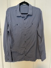 REI Co-op Women's Shirt L Blue Hiking Ultralight Long Sleeve Button Up