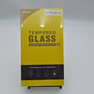 JETech Tempered Glass Screen Protector iPhone 15 New