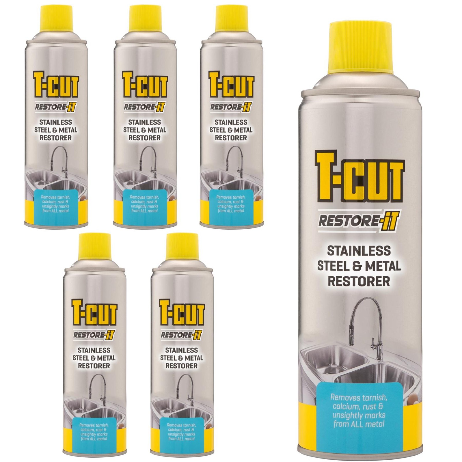 4x T-Cut Stainless Steel & Metal Restorer 500mL Heavy Duty Polish & Shine Spray - Image 16