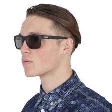 Hugo Boss Silver Square Men's Sunglasses BOSS 1568/S 0003/T4 55 BOSS 1568/S