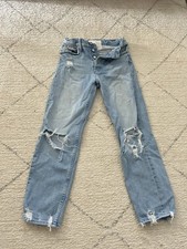 Mother Denim Superior The Tomcat Jeans 25 Confession Relaxed Distressed