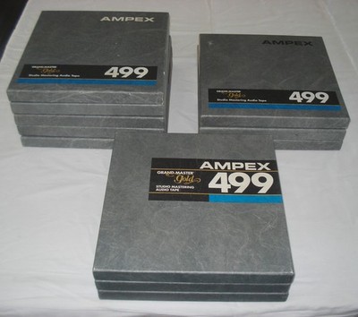 QUANTEGY 499 Grand Master Gold Mastering Tape 10 METAL REEL IN CASE