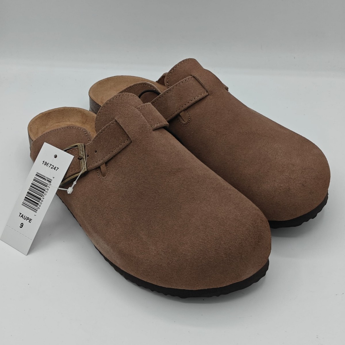 NWT Khombu Men’s Damian Black Suede Slip-On Mule Adjuable  Silver Buckle SIZE 10 Khombu Men main image 3