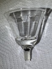 El Sil Co Sterling Silver Cordial Glass Replacement Only Screw In Floral Etch