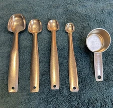 Vintage Long Handled Measuring Spoons FOLEY STYLE  (4)And Foley Coffee Measure
