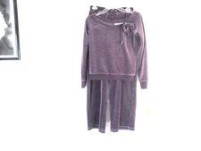 SPIEGEL Lavender Velour 2pc Pants/Lounge Set  S NEW Retail $250