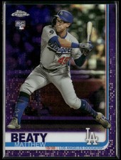2019 Topps Chrome Update #34 Matthew Beaty Purple Refractor #/175
