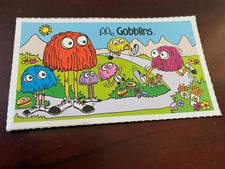 Carte à collectionner vintage 1978 McDonalds McDonaldLand Cookies Gobblins - pas de plis