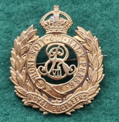 The Corps of Royal Engineers Edwardianisches Mützenabzeichen