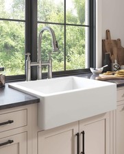 24'L x 19' W Farmhouse/Apron Front White Ceramic Kitchen Sink