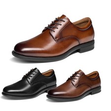 Men's Breathable Leather Dress Shoes Comfort Oxfords Business Formal Soft Shoes