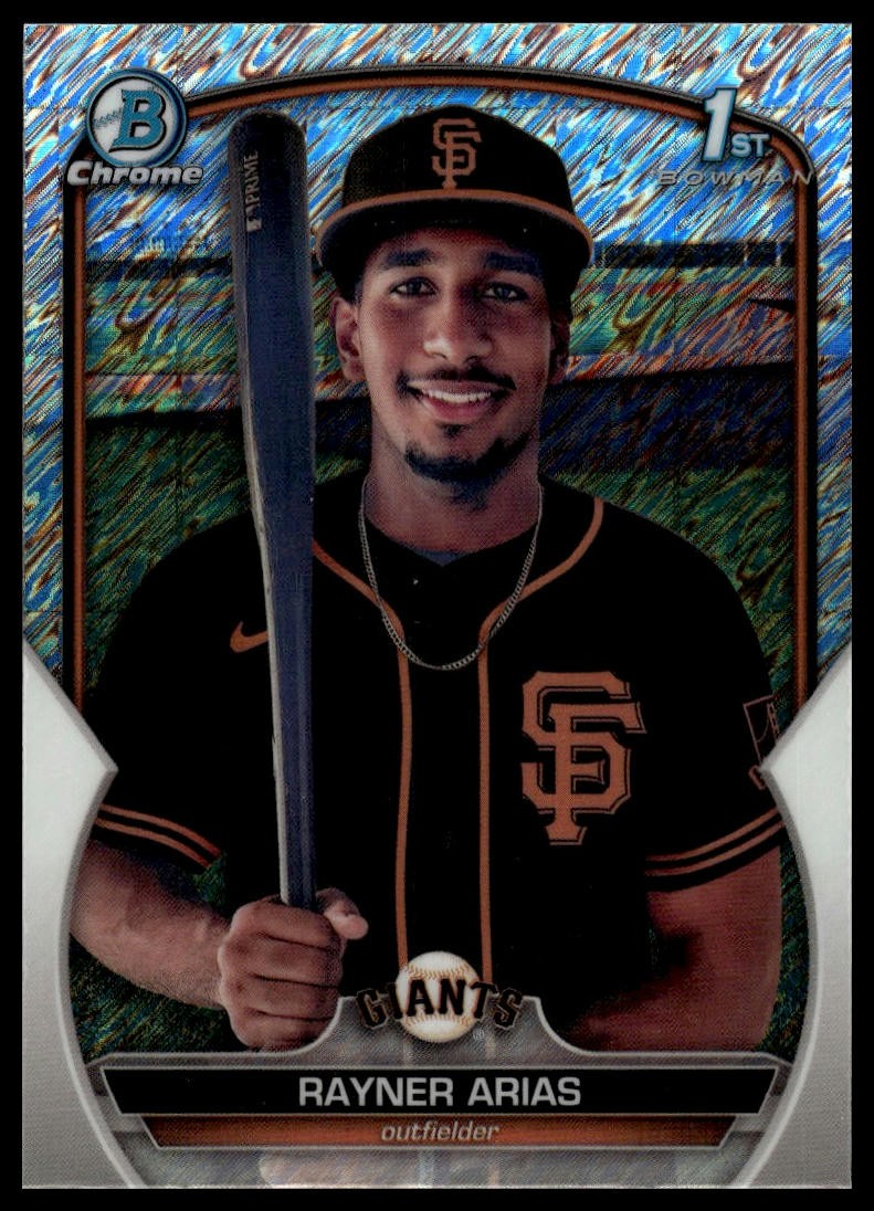 2023 Bowman Chrome #BCP-222 Rayner Arias Prospects Shimmer Refractor