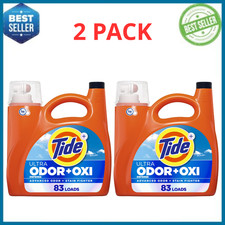 Tide Ultra Odor Defense Plus Oxi Liquid Laundry Detergent 117oz 83 Loads, 2 Pack