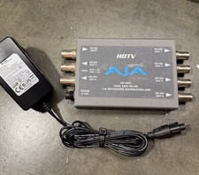 AJA HD 10DA Dual Rate HD/SD 1x6 Relocking Distribution Amp with 5v AJA Pwr Sply