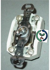 Antique Light Switch Ball Toggle 2 Circuit Double Pole Tumbler Porcelain Hh Usa