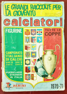 ALBUM CALCIATORI PANINI 1970/71 CON 448 FIGURINE DA RECUPERO