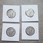 Standing Liberty Silver Quarters Lot of 4 Circulated US Coins