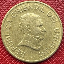 Uruguay 2005 Copper-Aluminum-Nickel 1 Peso Uruguayo. Jorge Nicastro. KM# 103.2