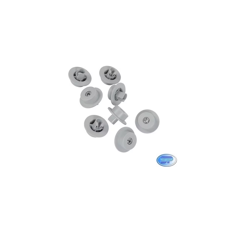 KIT 8PZ RUOTE CESTELLO INFERIORE LAVASTOVIGLIE ELECTROLUX ORIGINALE 4055072138
