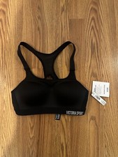 Victoria's Secret Sport Bra 32B Black Incredible Lightweight Max Padded