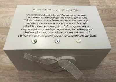 keepsake for daughter on wedding day
