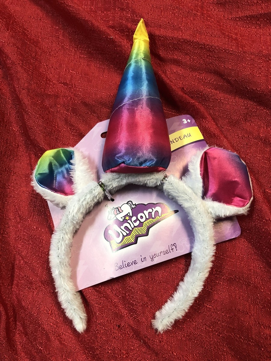 Kids Cute RainBow Unicorn Horn Head Girls Headband Hair Accessories Gift  Cosplay