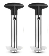 2 Pack Pineapple Slicers Corer Tools Stainless Steel Remove Peel Cut