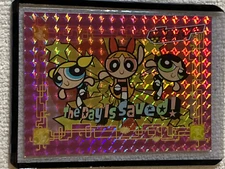 2000 Artbox Powerpuff Girls Pink Prismatic Foil Card #P12 NM