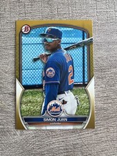 2023 Bowman Simon Juan BP-38 Paper Gold #/50 New York Mets