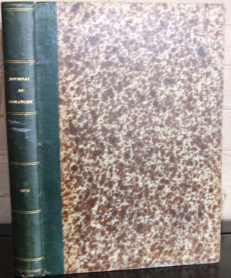 Journal Du Dimanche 1878 - Complete Year of Literature History Travel-image