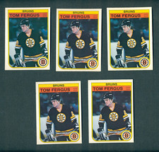 1982-83 O-Pee-Chee #11 Tom Fergus RC Rookie 5 Card Lot NM-Mint Boston Bruins