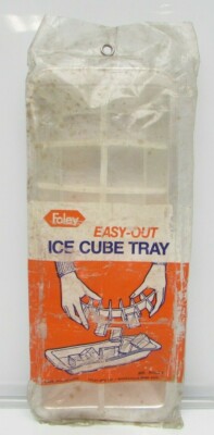 Vintage Foley Rare Easy - Out Ice Cube Tray 14 Cubes Aluminum 