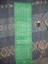 TASTIERA VERDE IN GOMMA SILICONE CON CAVO USB