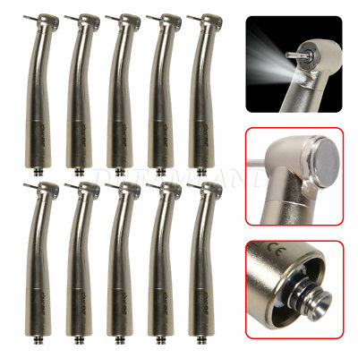 1-10 Dental LED Fiber Optic High Speed Handpiece 4-Spray for NSK Coupler Coz