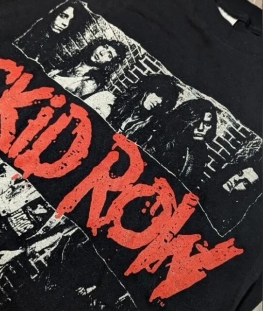 FILA T shirt concerto SKID ROW VINTAGE 89 taglia grande grandi fasce capelli rock Sebastian Bach