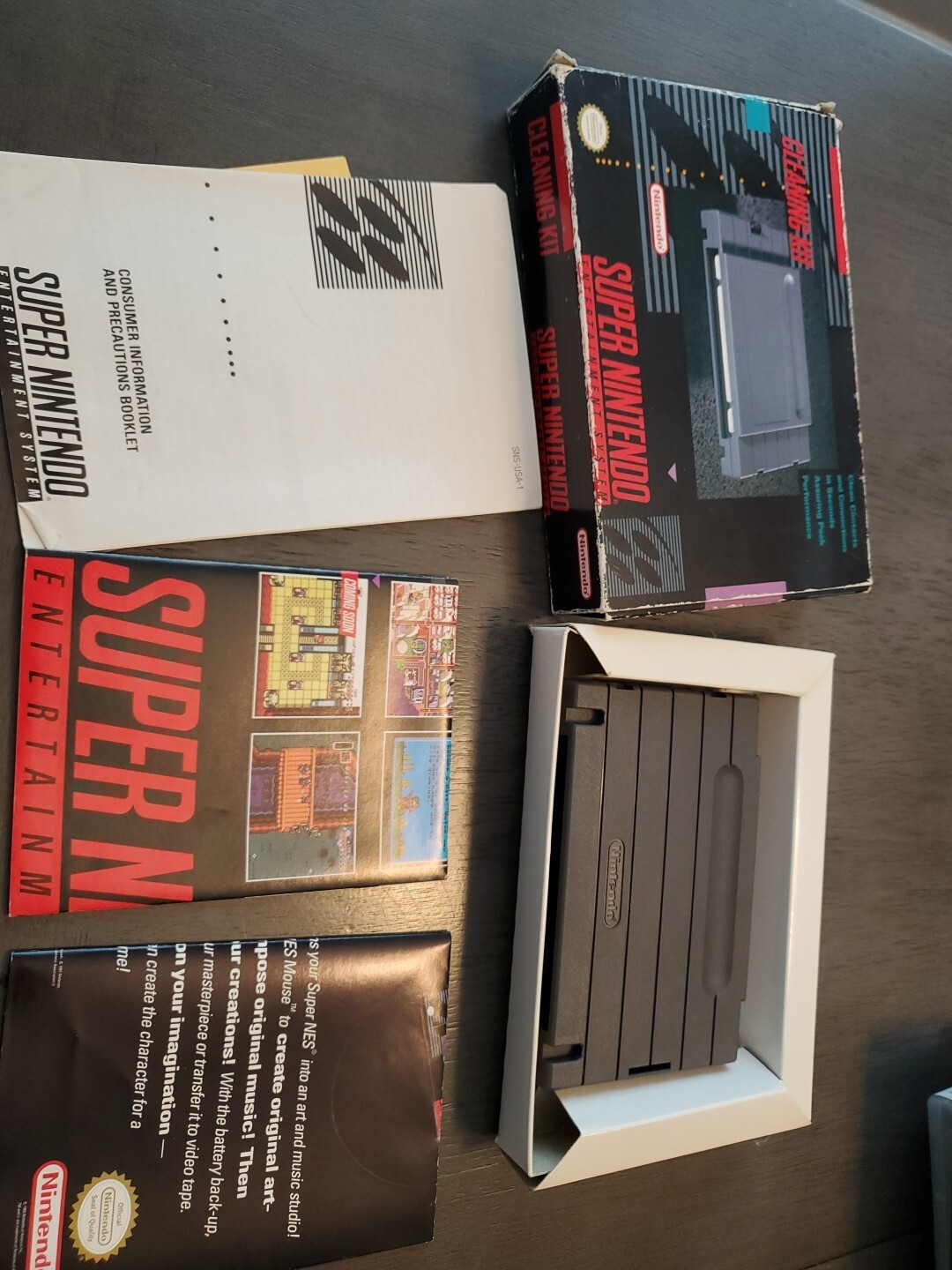 Super Nintendo SNES Cleaning Kit Cartridge CIB 45496820015 eBay