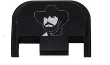 Chuck Norris Engraved Slide Back Plate Aluminum Made USA for Glock 43