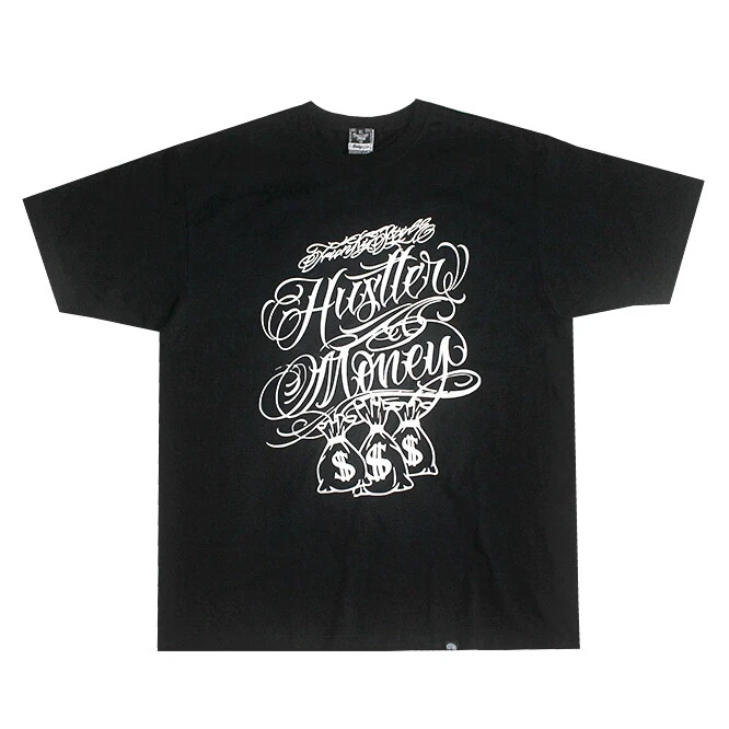 Mens T Shirt West Coast Chicano Lettering Tattoo Gangster Style