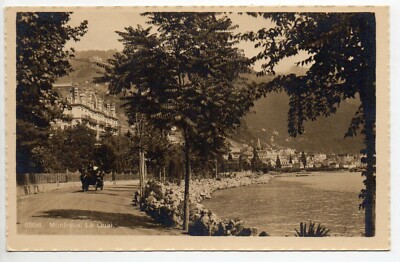 SCHWEIZ SWITZERLAND - Kanton Waadt - Montreux Karte Stil Fotokarte Le Quai