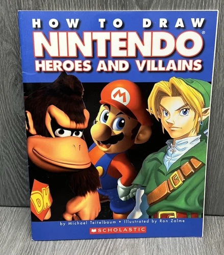 How To Draw Nintendo Heroes And Villains - Paperback Art Book Drawing