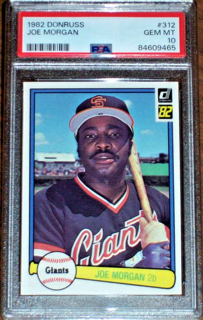 1982 Joe Morgan #312 Donruss PSA 10 San Diego Padres