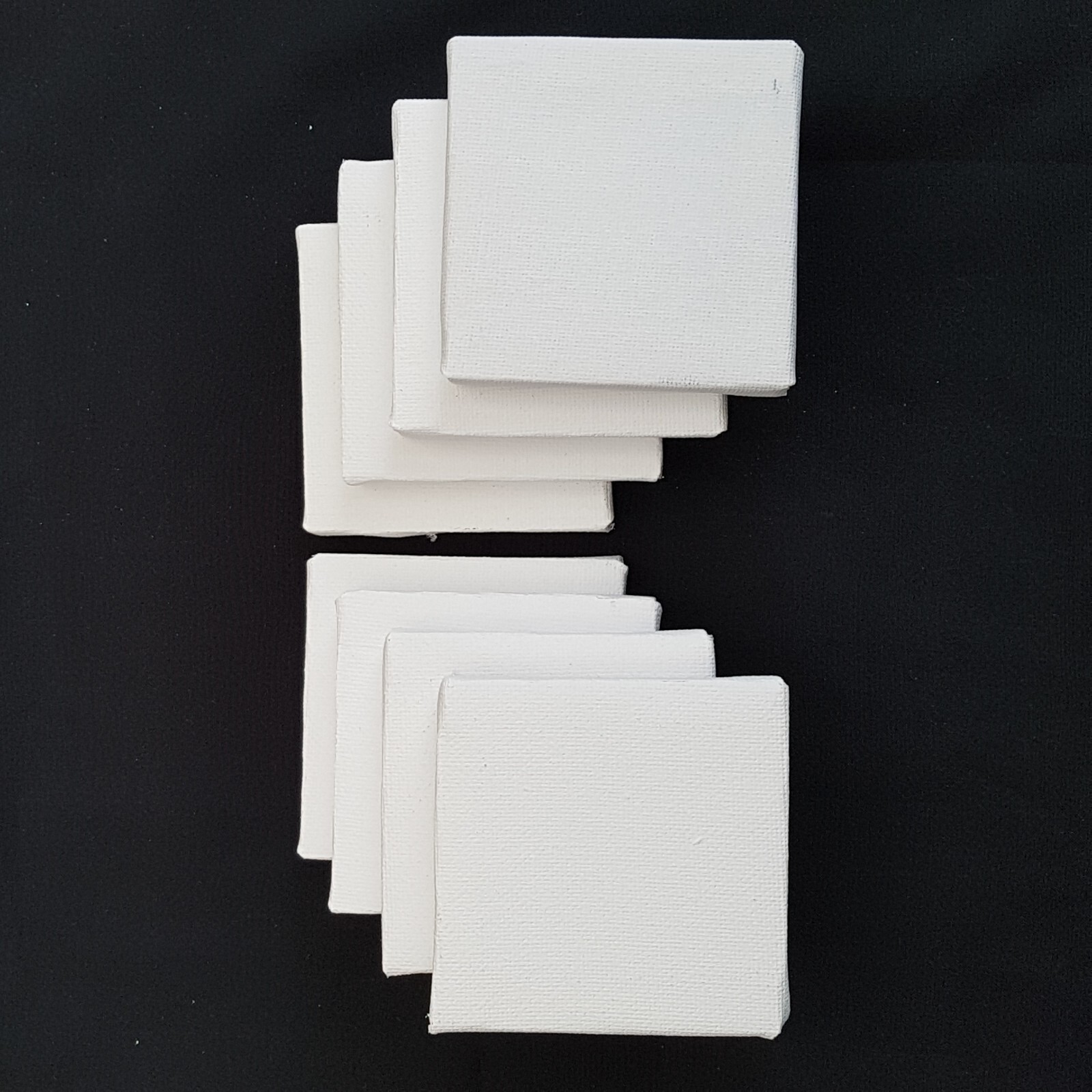 Mini Artist Canvases Small Framed Art Blank Board Plain Painting 7x7cm ...