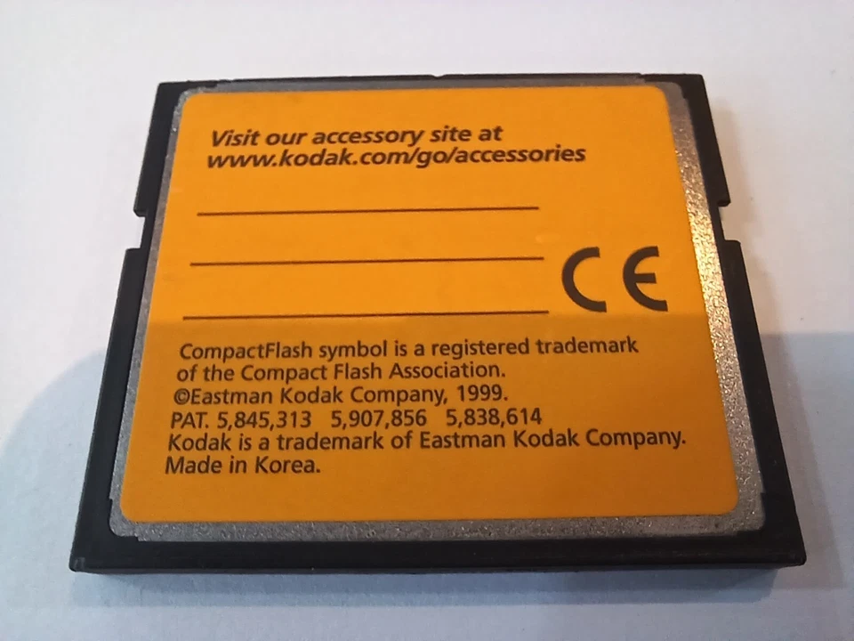 KODAK PICTURE CARD 32MB COMPACT FLASH MEMORY CARD CF ! - Image 2 of 4
